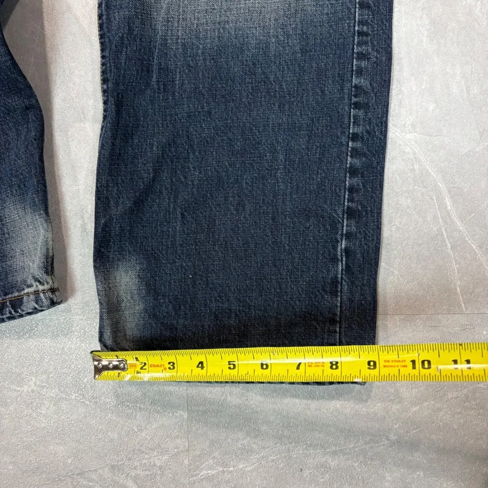 Nautica Jeans Co Mens 38x30 Blue Denim Relaxed Straight Leg Pants 100% Cotton